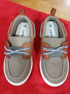 Carter's Cosmos Boat Shoes, Little Boy's Szs 7, 9 & 10 , Color Taupe & Gray. New