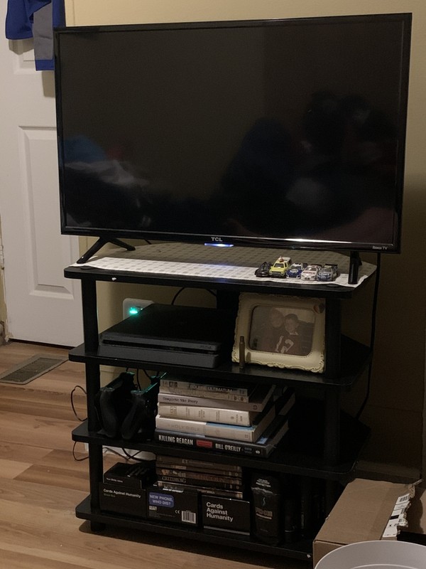 Equipment Shelves Black 4 Tier