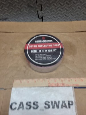 Seven Sparta Reflective Safety Tape DOT-C2 Adhesive Red 2-In x 100 ft