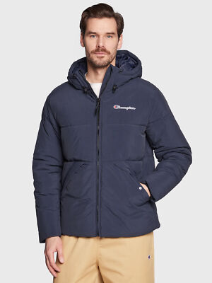 

Champion Mens Rochester Logo Jacket Мужская темно-синяя, Синий, Champion Mens Rochester Logo Jacket