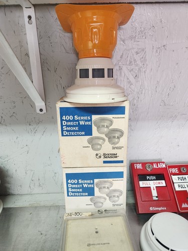 A Box of Fire Alarm Parts , Simplex, System Sensor, Fire Lite, Vigilant, Mircom 