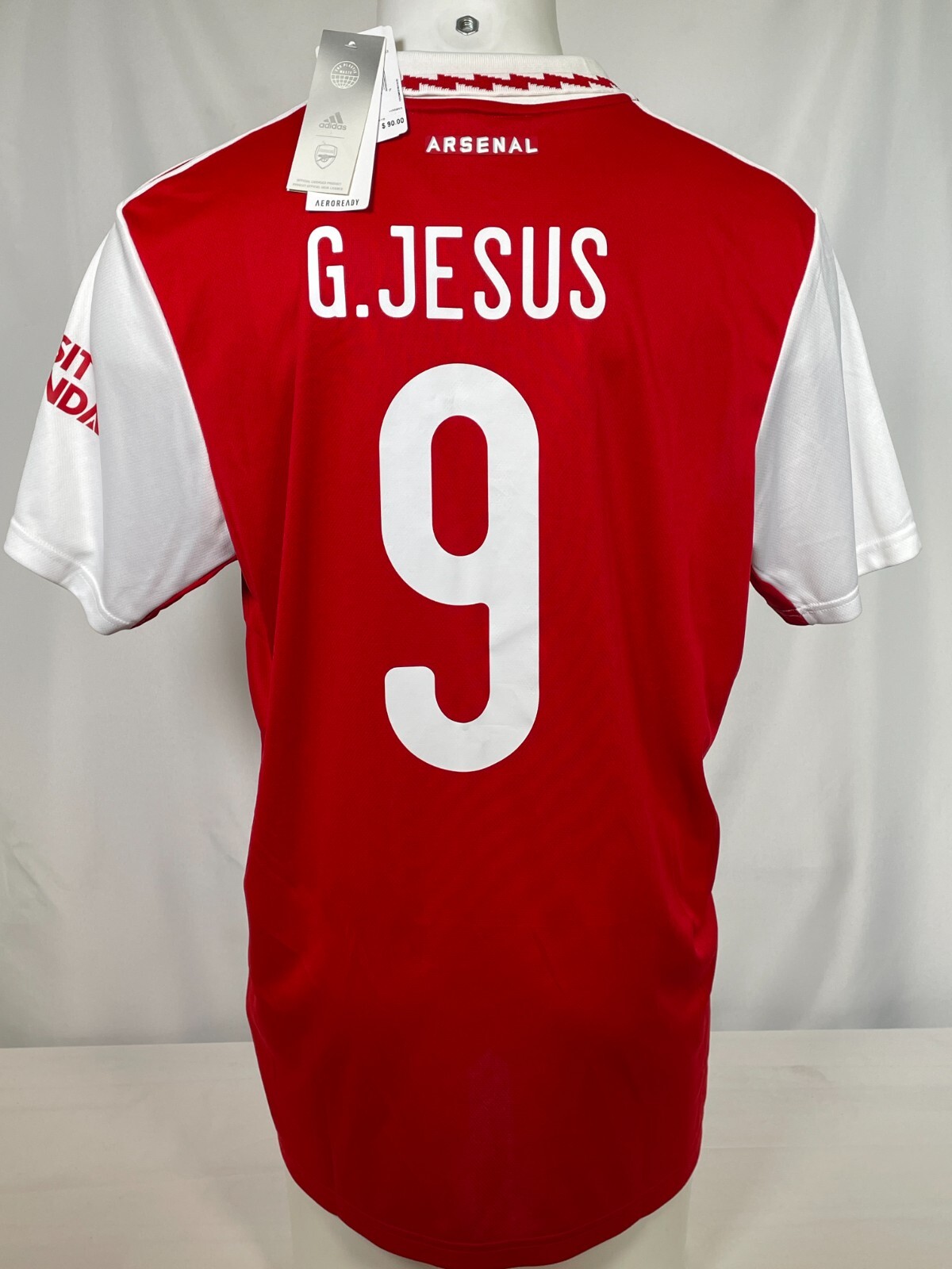 Adidas Arsenal 2025 Home 9 G. Jesus Jersey