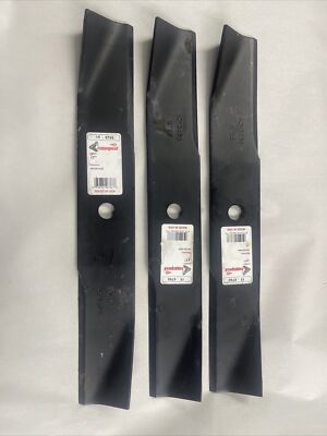 Qty/3 17'' Rotary 6766 High Lift Blades 50'' Cut Dixon