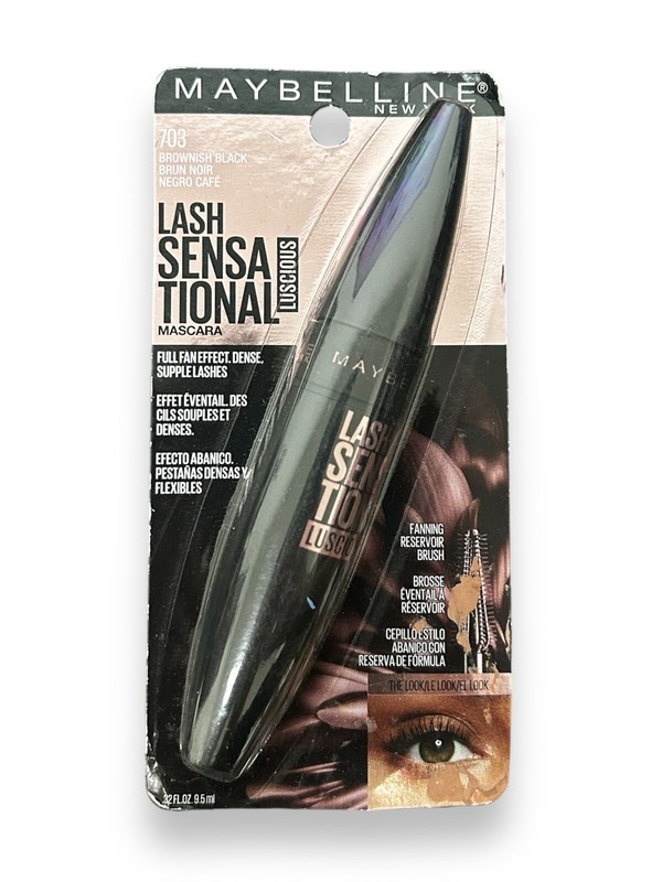 Maybelline Lash Sensational Luscious Mascara 703 BROWNISH BLACK 0.32 oz