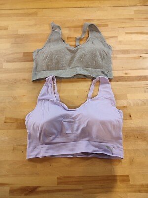 NWOT Puma Performance Ladies' Seamless Adjustable Sports Bra 2 Pack Small