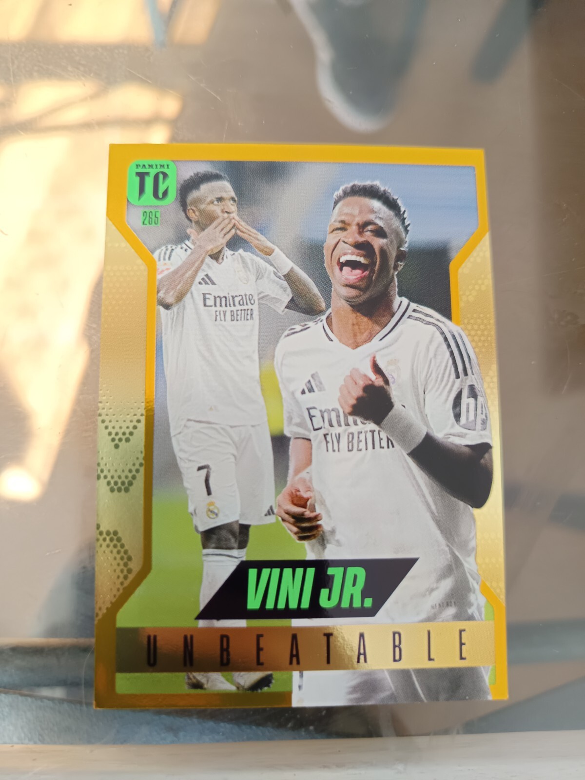 Vinicius jr ヴィニシウス Panini gold standard 2022 Panini Prizm World Cup Qatar Signatures Gold Prizm #S