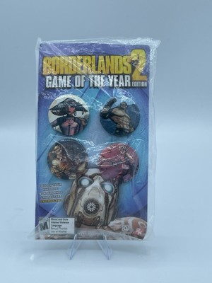 Borderlands 2: Game of The Year Edition Scavenger Hunt Reward Button Set Sealed