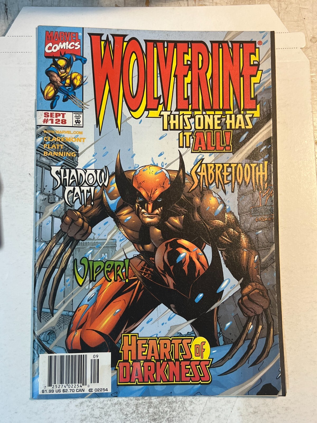 WOLVERINE #128 MARVEL COMICS 1998 Newsstand | Combined