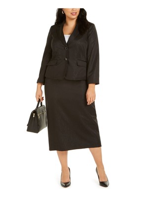 

Женское вечернее болеро на двух пуговицах черного цвета LE SUIT Plus, Черный, 50039257