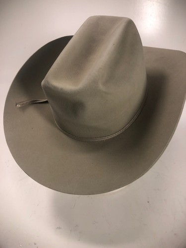 Vintage Resistol FT Worth Silver Belly Mens Cattleman Cowboy Hat -7 1/4  Long