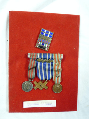 MEDAGLIA MILITARE WW1 WW2 MEDAGLIERE MIGNON SOLDATO NAUFRAGIO NAVE OCEANIA