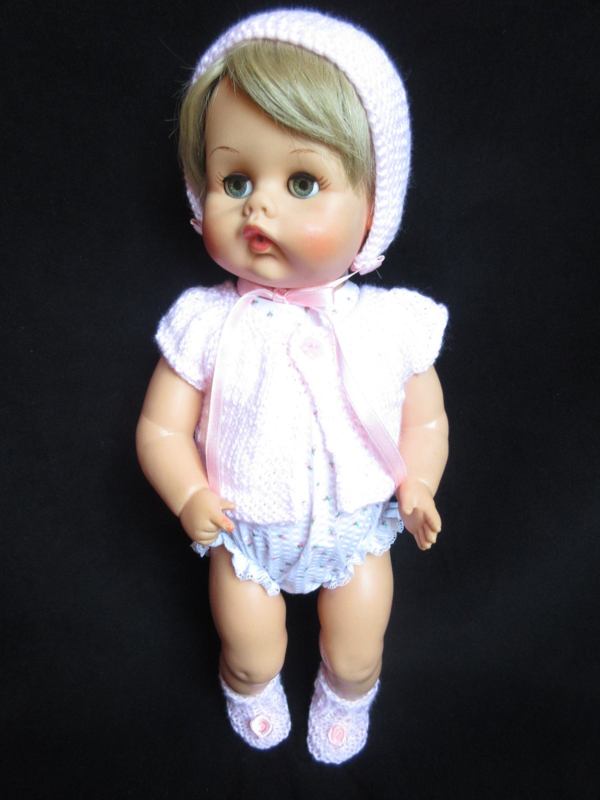 4 PIECE KNITTED & ROSEBUD SET FOR 17