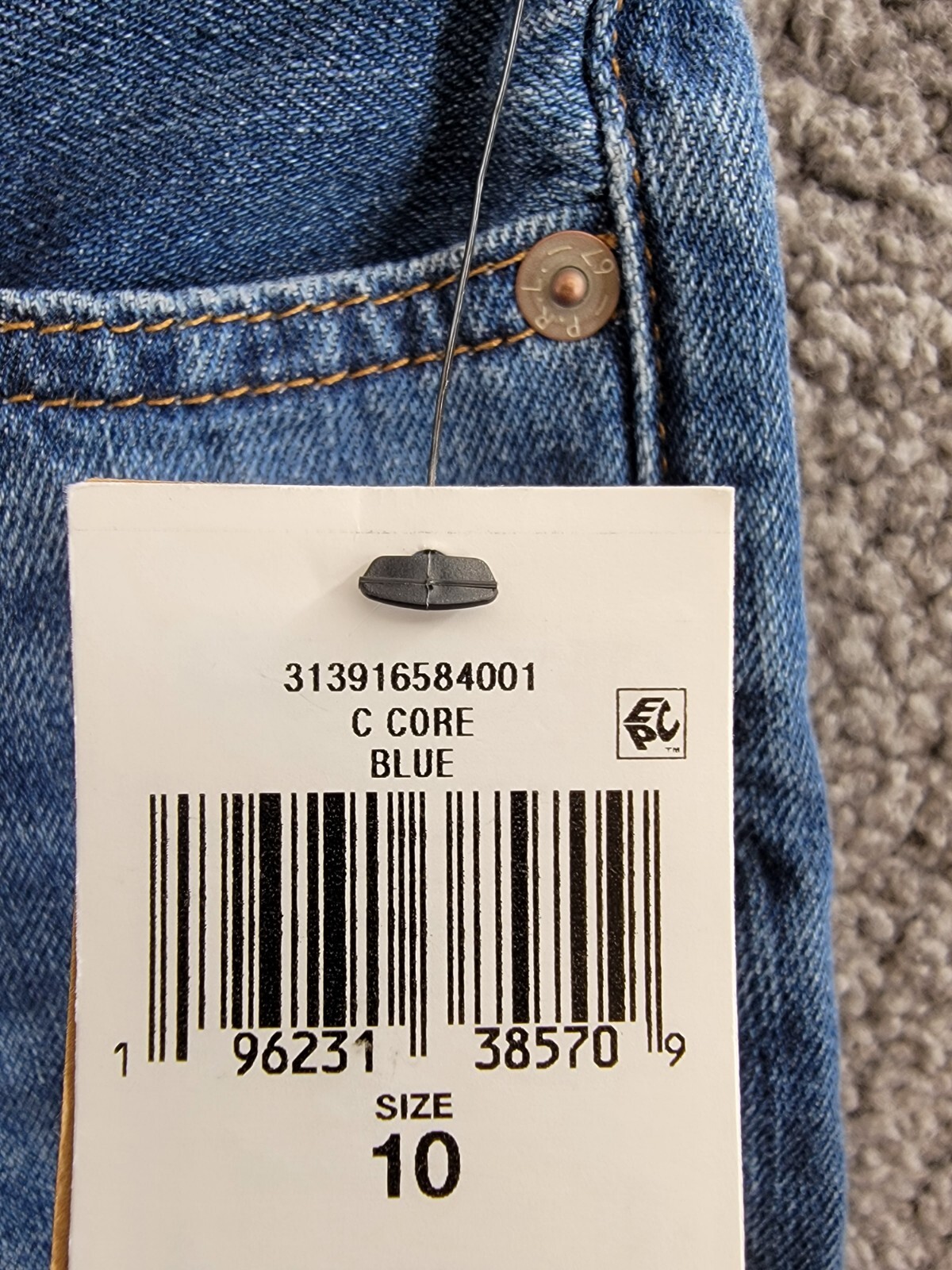Polo Ralph Lauren Cropped Wide-leg Denim Jeans Girls 10 Blue Pocket Button Front - Picture 18 of 18