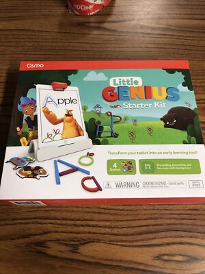 Osmo Genius Starter Kit 4 Games Ages 3-5 Designed for iPad Learning Play NEW
