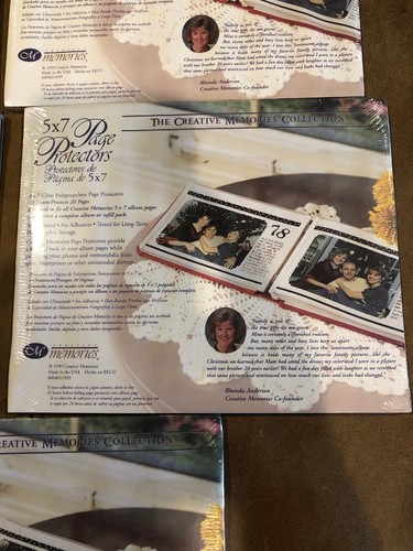 Creative Memories 5x7 Page Protectors Scrapbook Lot 5 pkgs