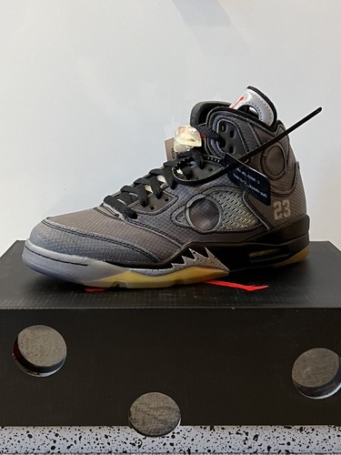 靴 OFF-WHITE X AIR JORDAN 5 RETRO MUSLIN Jordan 5 Retro Off-White Muslin – Mood Toronto