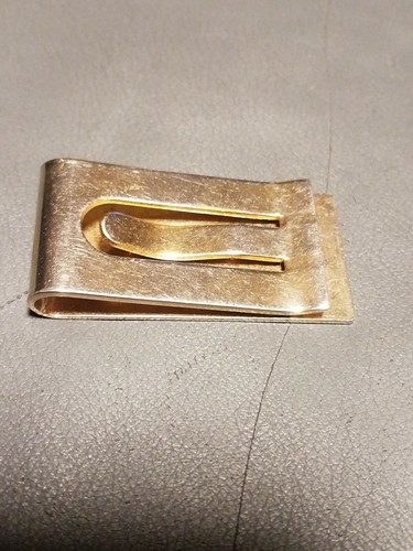 Vintage American Eagle 1985 baron money clip silver toned enameled USA