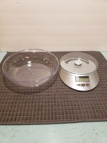 NEW Real Appeal Electronic Food Scale with Plastic Bowl