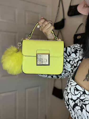 ALDO Crossbody PURSE -Bright Yellow HANDBAG Removable Strap