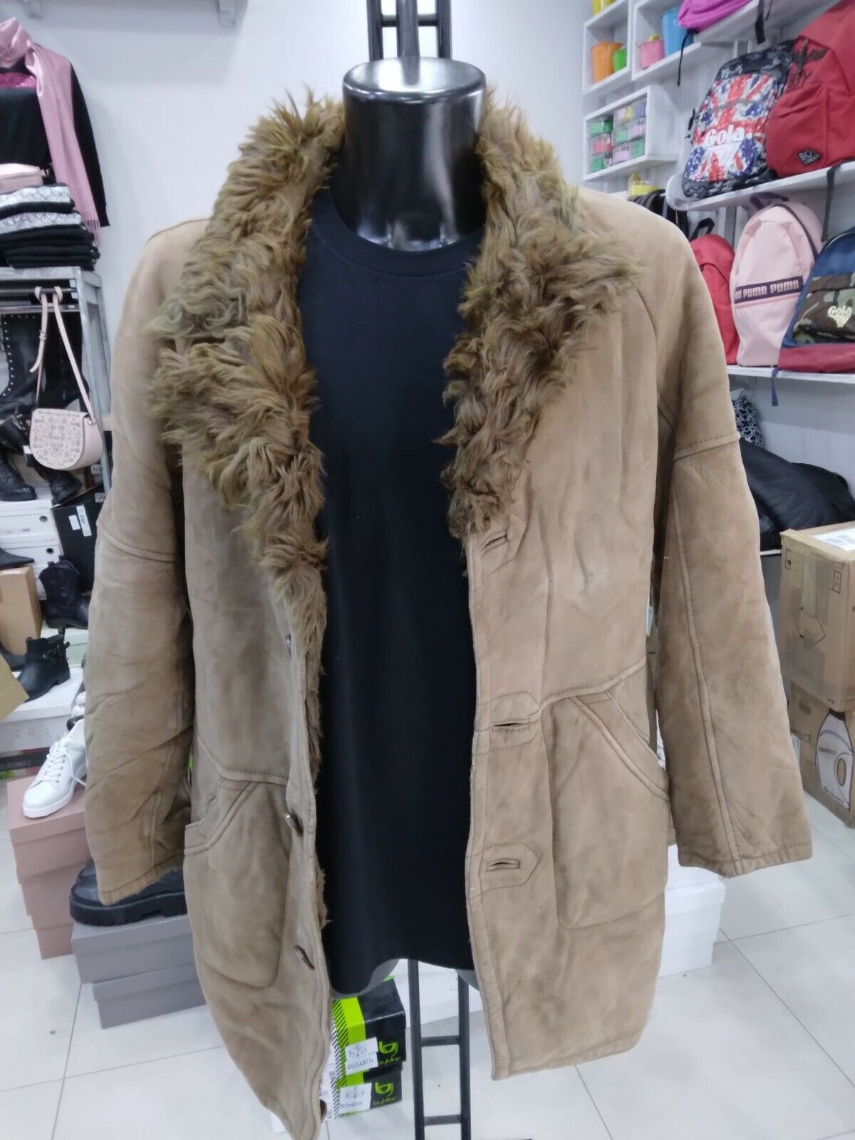 Shearl Women Brown Genuine Leather Vintage Jacket Size 50 Shearl Women Brown Genuine Leather Vintage Jacket Size 50