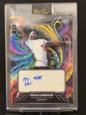 Wild Card Metallix Devan Cambridge Autograph Rookie 1/1 Basketball Card 2024