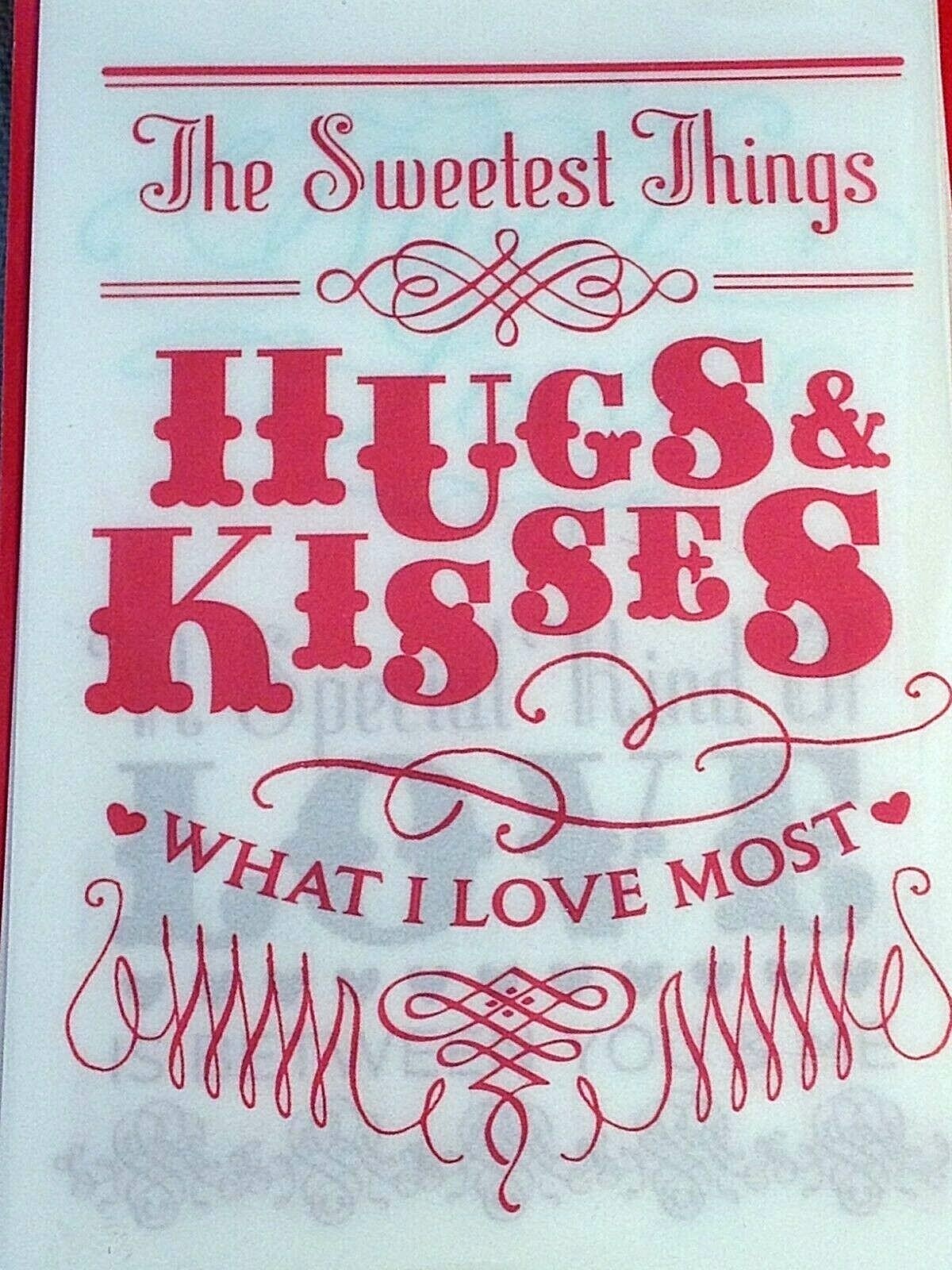 American Crafts MiniMarks Rub On Transfers - LOVE PHRASE COLOR - 5 sheets