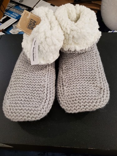 Womens Size Small 6-8 Gray Non Slip Knit Ankle New