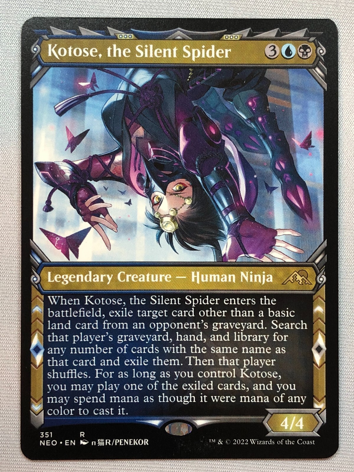 MTG Kamigawa: Neon Dynasty Kotose, the Silent Spider