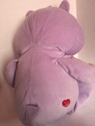 Jumbo Share Care Bear 25th Anniversary Plush 26” Large Retro Vintage Purple