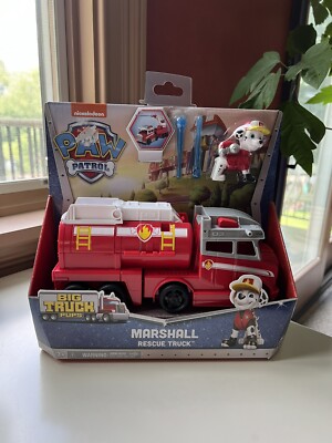 Nickelodeon Paw Patrol Big Truck Pups Marshall Rescue Truck New In Box