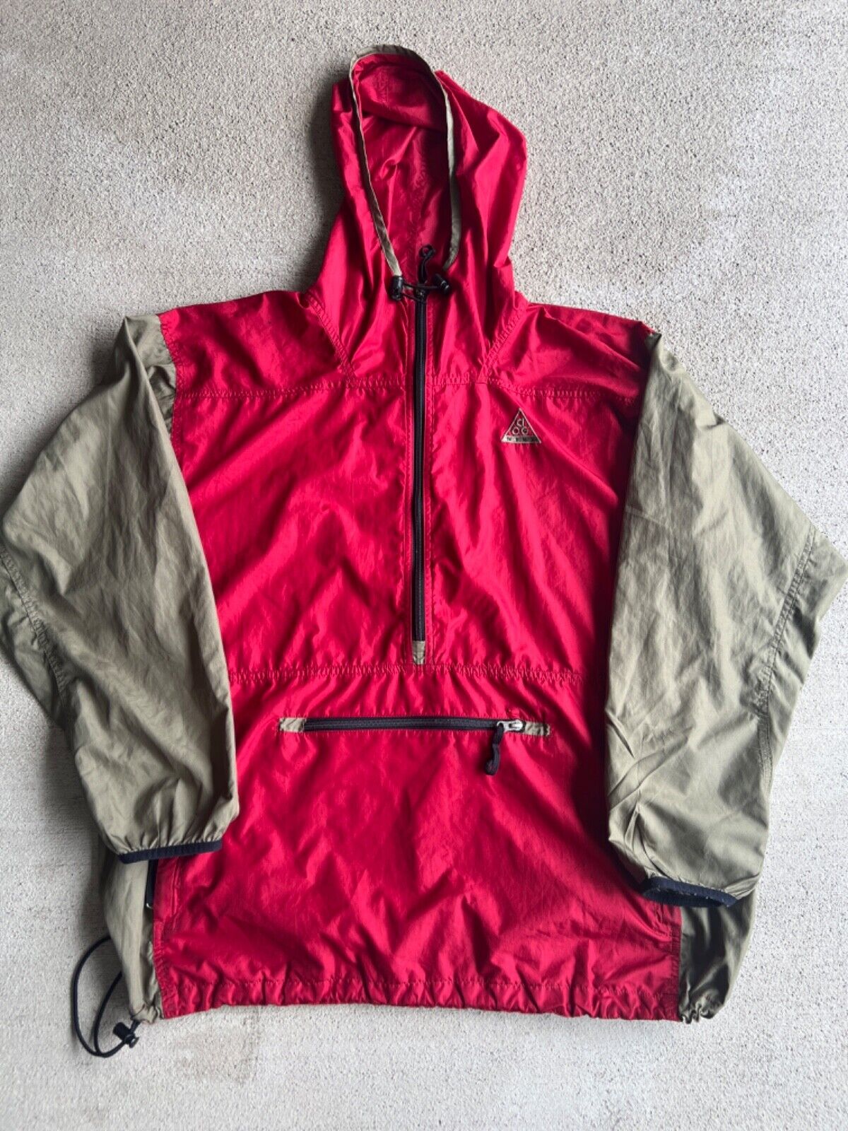 Vintage 90's Nike ACG 1/2 Zip Two-Tone Pullover Windbreaker Vintage 90's Nike ACG 1/2 Zip Two-Tone Pullover Windbreaker