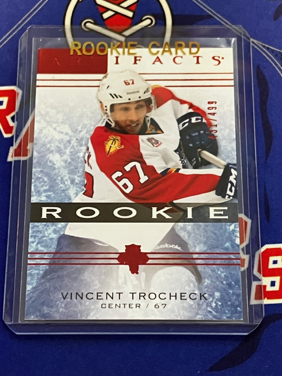ワンダートレック Vincent Trocheck RC 2014-15 Upper Deck #150🏒 RUBY Artifacts