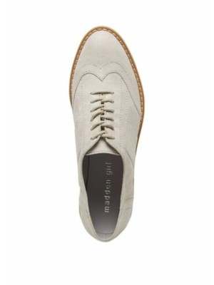 

MADDEN GIRL Женские серые оксфорды на платформе 1 дюйм Andria на танкетке с миндалевидным носком, 9,5 м, Серый, ANDR01J1