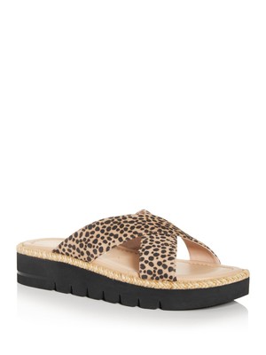 

STUART WEITZMAN Womens Beige 0,5 Платформа Roza Weedge Slide Sals 9,5 B, Бежевый, S4746