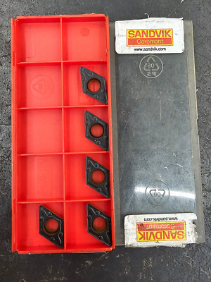 Qty 5 Sandvik DCMX 3(2.5)2-WM 32.52 DCMX11T308-WM 4215 Grade Carbide Inserts