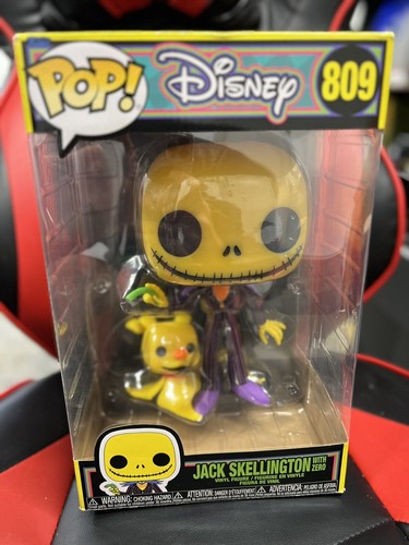 Funko Pop Disney Jack Skellington w/ Zero #809 JUMBO 10 Inch
