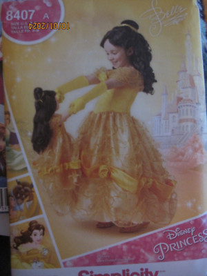 Simplicity #0652 8407  CHILD & DOLL BELLE COSTUME  Uncut Sewing Pattern 3-8