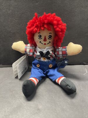 Russ Raggedy Ann s Andy 7  Beanbag Doll Hasbro NWT