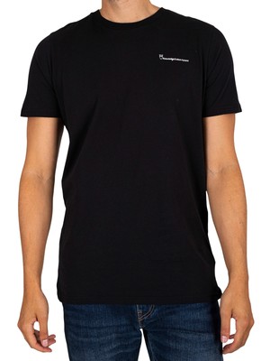 

KnowledgeCotton Apparel Мужская футболка с принтом на спине, черный, 10722-1300