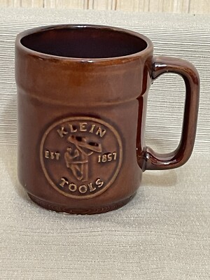 Vintage KLEIN TOOLS Electrician Lineman Coffee Cup Mug 125th Anniversary Ceramic
