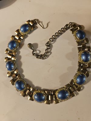 Chocker, Necklace, Sturdy,heavy duty metal,well-made! prong-set stones