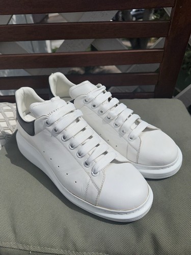スニーカー Alexander Mcqueen White Leather Sneakers With White Leather ALEXANDER MCQUEEN White Oversized Low Top Sneakers 39 6 US
