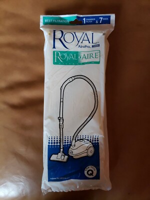 New Royal Q bags Airopro 7 bags 1 filter 3-RY2100-001 Sealed Bonus One Extra Bag