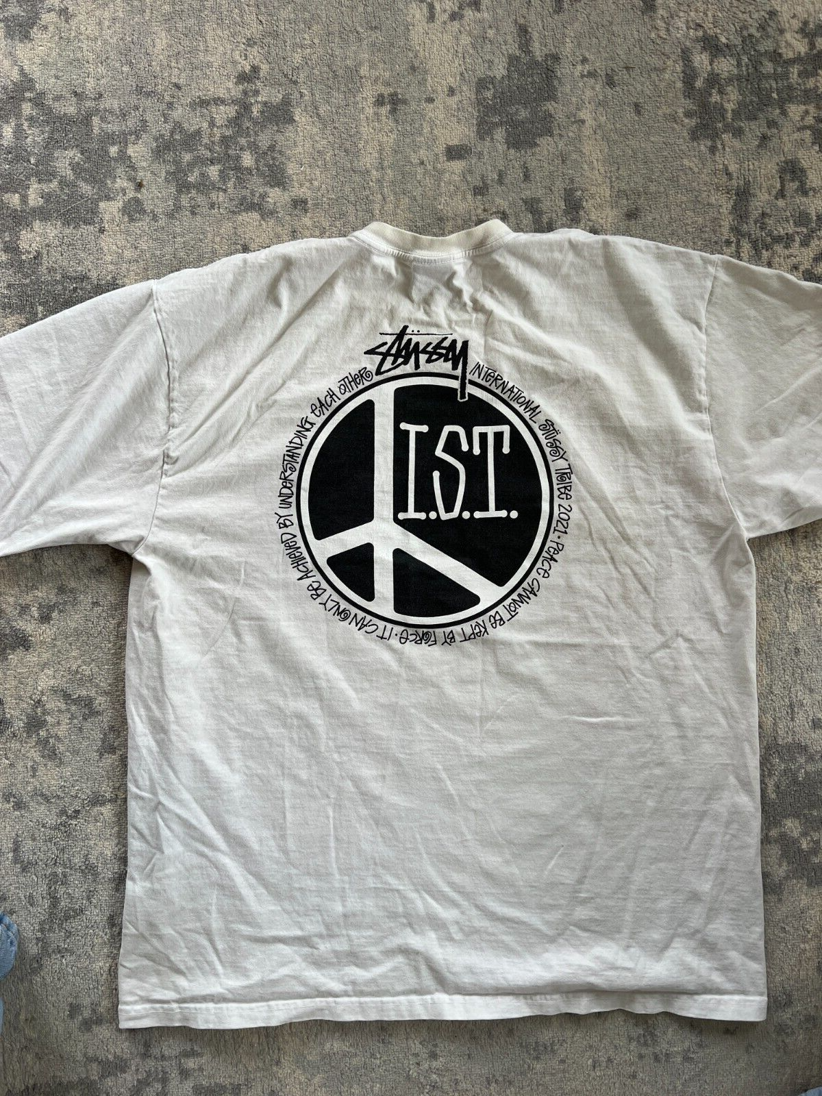 【OLD STUSSY】Stussy SS Peace Link Tee Y2K STUSSY 