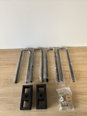 1.5  Rear Suspension Lift Cast Iron Blocks With 12.5  Leaf Spring Axle U-Bolts