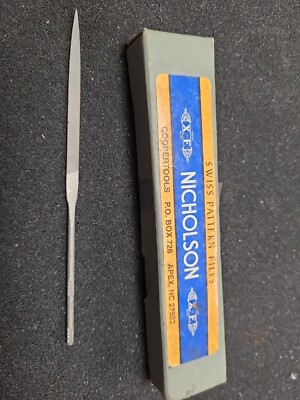 NOS Nicholson SWISS XF RHN SWISS PATTERN 5-1/2'', Flat FILE 4-CUT #37486