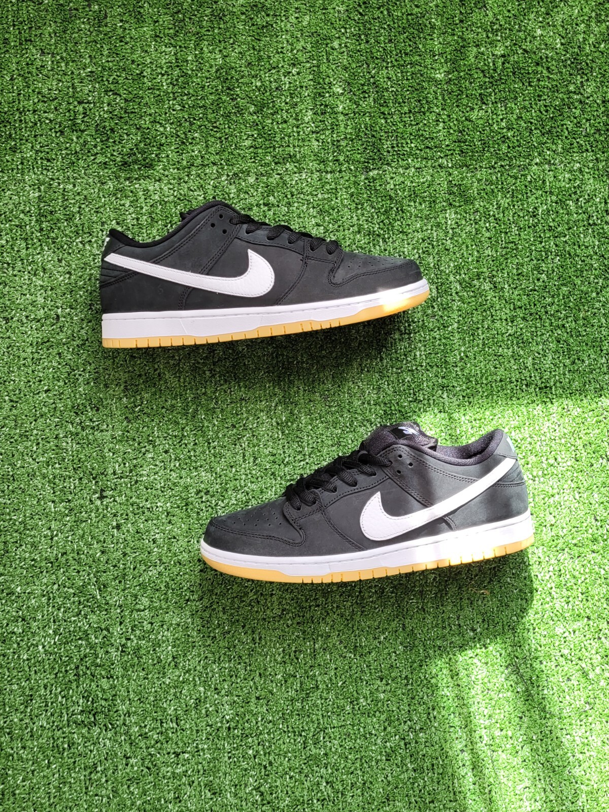 Nike SB Dunk Low Pro ISO Black White Gum Men Size UK9.5 US10.5
