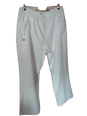 Uniform scrub pants 3xl White Nurse Dr's Office Clinic Caregiver Lab Dickies NWT