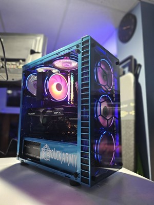 Custom Gaming PC, XFX GPU, Ryzen 5 5500, MSI Motherboard, 1TB SSD, 32GB Ram