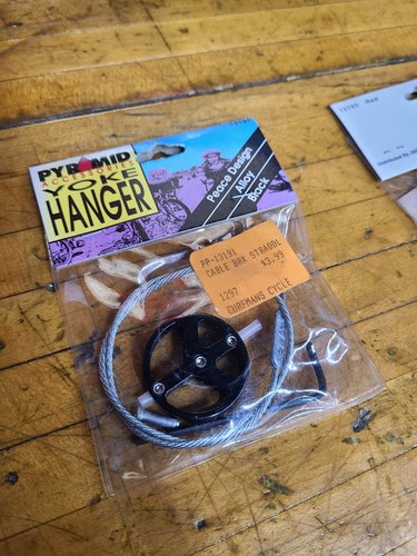 NOS Pyramid Yoke Hanger Alloy Black Peace Vintage Canti Brakes MTB BMX